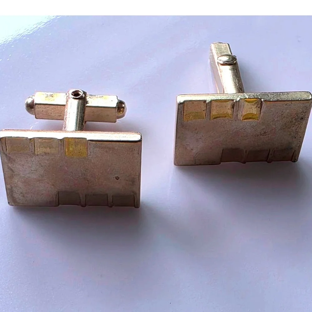 Vintage Cufflinks, Tie Clips, Tie Pin Lot - Assorted Designs Gold Silver‎ Tone